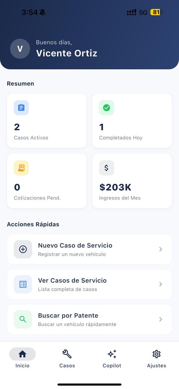 Reparia - Dashboard principal del taller